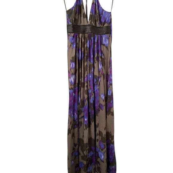 Firetrap Bellamy Maxi Dress in Elegant Color of Purple and Brown Size Medium - Picture 3 of 10